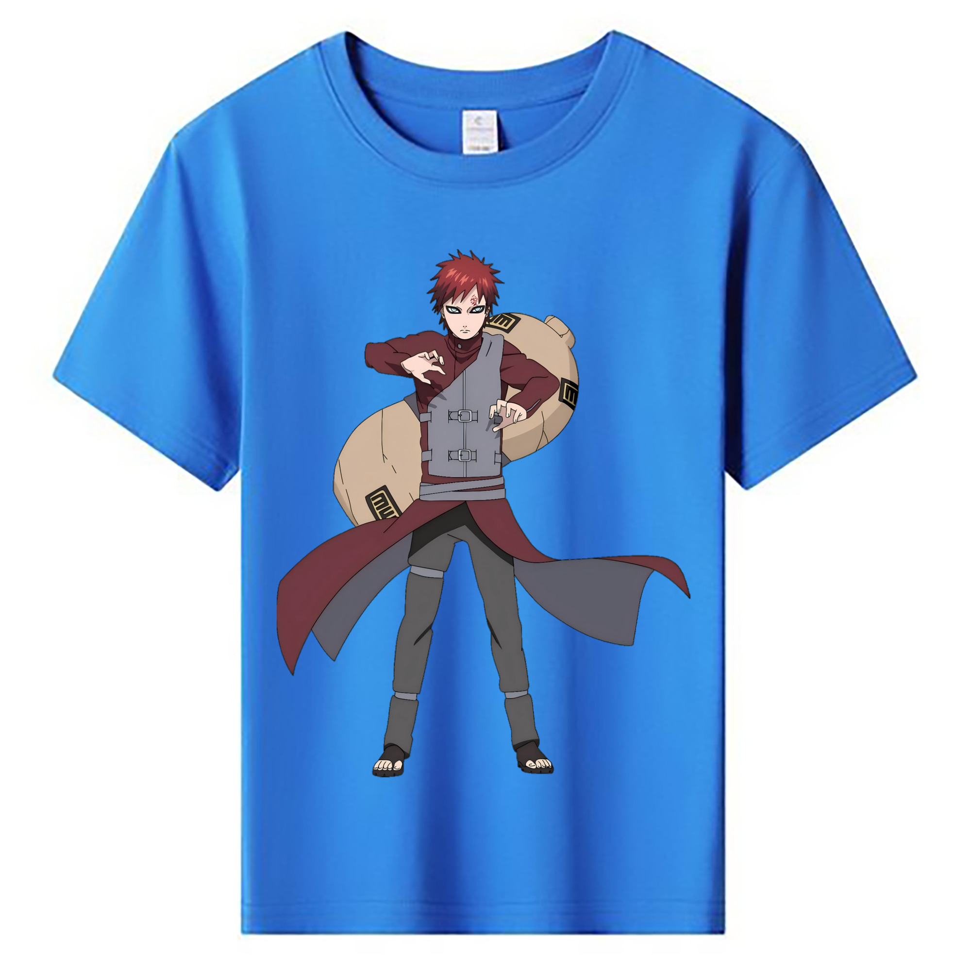 （画像用） NARUTO -ナルト- ガアラ Gaara 綿100％キッズTシャツ（フロントプリント）